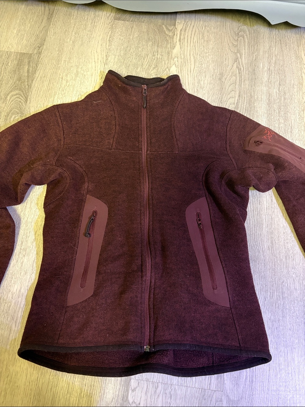 Arc'teryx Women's Maroon Full-Zip Fleece Jacket